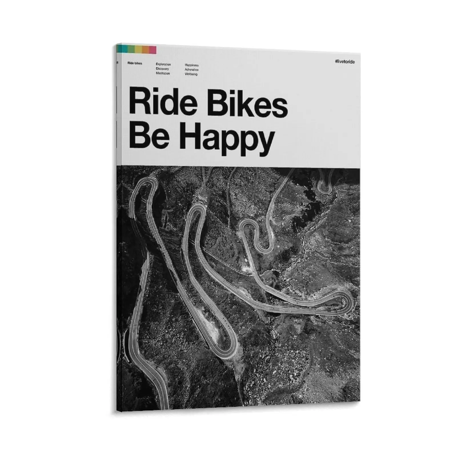 Road Cycling Magazine Poster Canvas Poster Bedroom Decor Sports Landscape Office Room Decor Gift Frames Wall