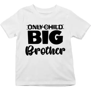 Only Child Soon to Be Big Brother Toddler Shirt - Fun Sibling Announcement Tee for Kids