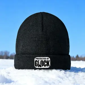 Glock Inspired Knit Beanie Hat Winter Warm Skull Cap Outdoor Cold Weather Headwear for Men and Women Perfect Gift Idea for Christmas  New Year  Thanksgiving  Fathers Day  Halloween  and Birthday Seasonal Accessories