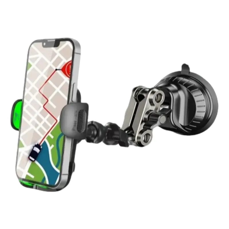 Car Phone Holder - Adjustable Car Holder, Suction Cup Phone Mount, Vehicle Mount with Anti-Shake Metal Arm, Metal Clamp for Automotive Interior Vibration-Proof Accessory, Suctioncup Phone Mount, Cars Accessories
