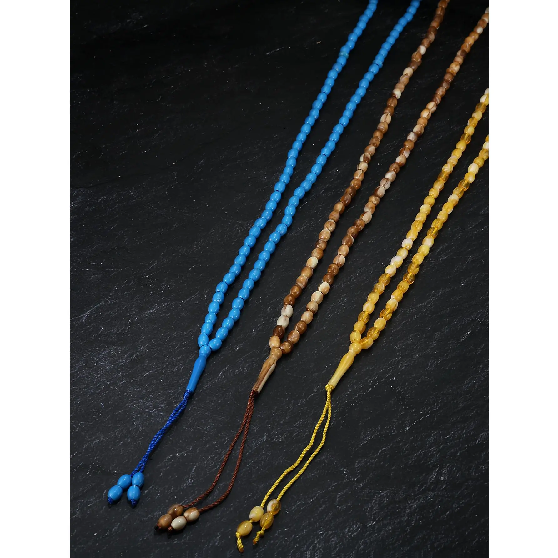 Minimalist Ethnic Style Oval Acrylic Prayer Beads, Hand Knotted Beads, Bracelet, Stackable To Wear, Suitable for Both Men and Women, Ramadan Gift, Bead Work Bracelets & Bangles, Handcrafted Ethnic Bracelets & Bangles
