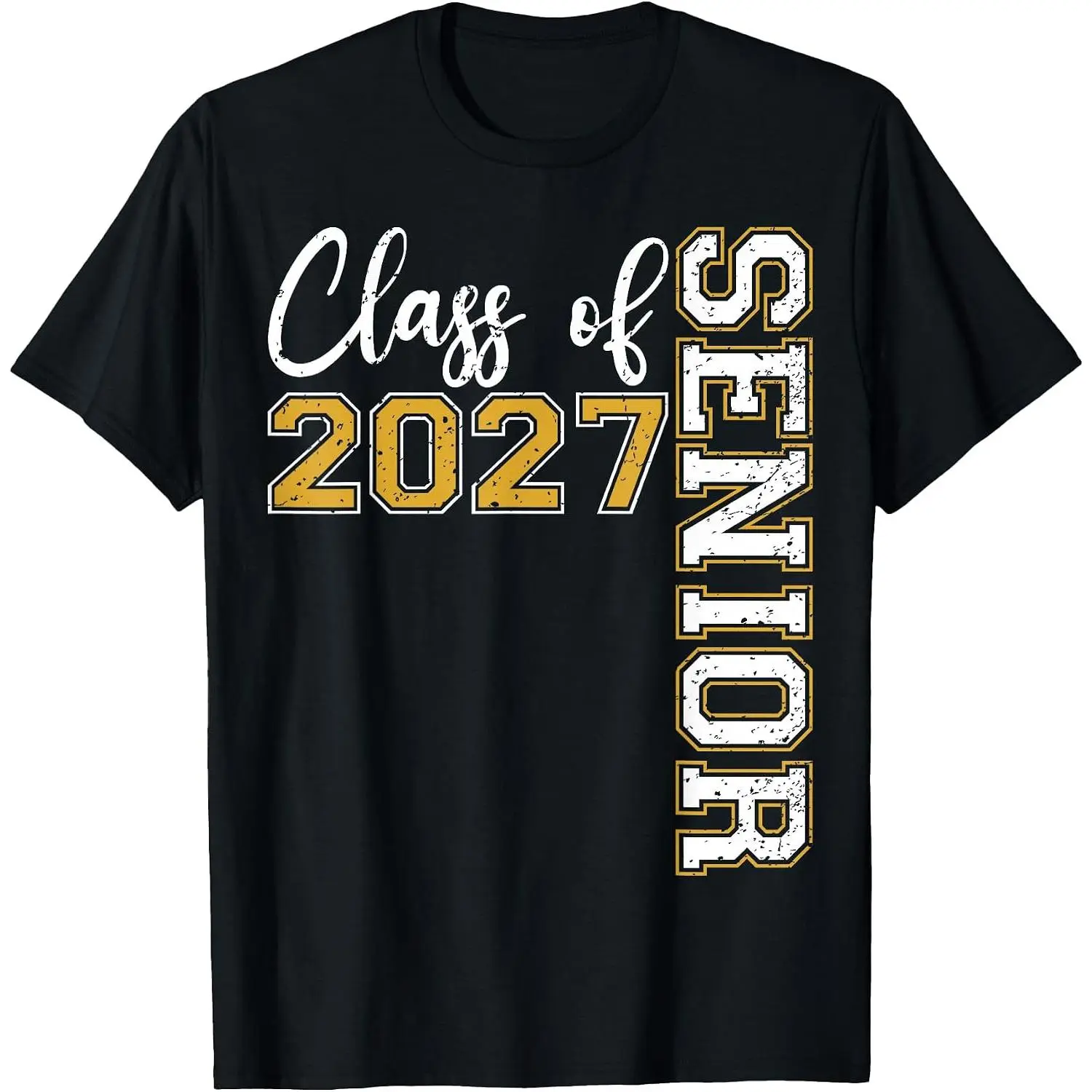 Class of 2027 Senior Graduation Funny Graduate T-Shirt Unisex Cotton Clothing Streetwear