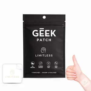 Geek Patch Limitless Focus & Energy Patch – Daily Mental Clarity & Natural Energy Support Healthcare Fitness Supplement