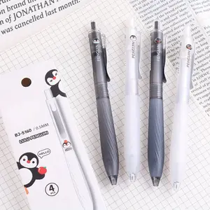 4/8Pcs gel oily pen with metal clip, Press Gel Pen, 0.3mm fine tip, smooth writing, durable and comfortable, suitable for office and study use, Gel pen set