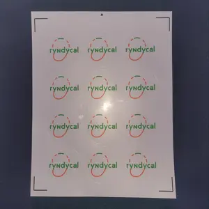 Sheet of Custom Vinyl Gloss Stickers