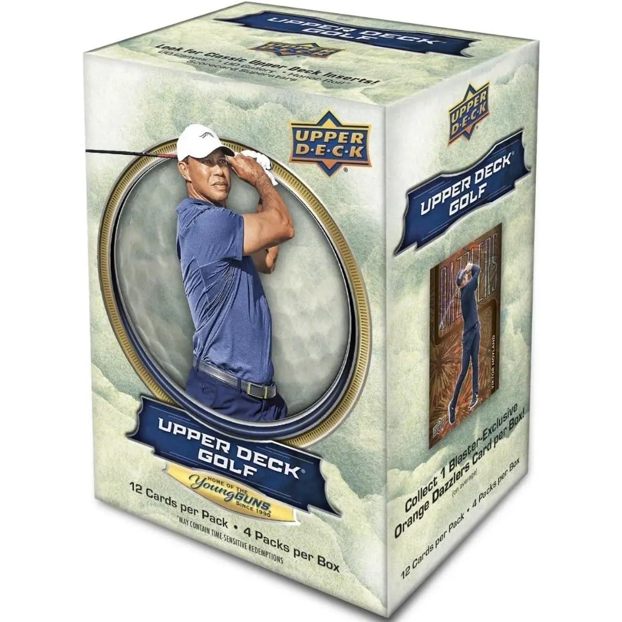 2026 Upper Deck GOLF Series Sealed Blaster Box of Packs Featuring Young Guns Rookie Card, Scorecard Superstars and a Blaster Exclusive Orange Dazzler Try For Tiger Woods, Nelly Korda and Many Others