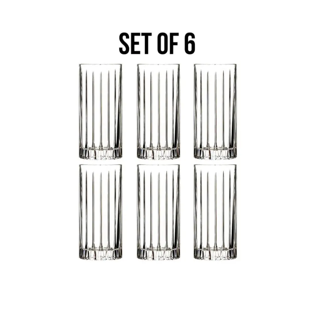 Bold Drinkware Tryst Polycarbonate Hi-Ball, Set of 6