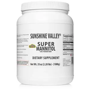 Sunshine Valley Super Mannitol Powder 35 oz Osmotic Diuretic Dietary Supplement for Fitness & Natural Healthcare