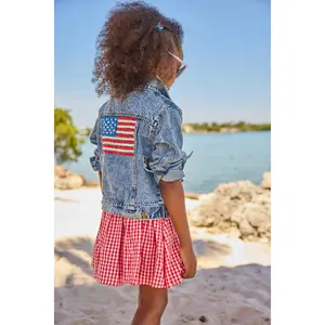 American Flag Denim Jacket