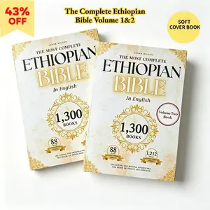 【2 BOOKS】The Complete Ethiopian Bible in English Volume 1&2 | 88 Scriptures Including Apocrypha, Book of Enoch, Jubilees & Sibylline Oracles | Study Christian Bible | Handy Size | Soft Cover