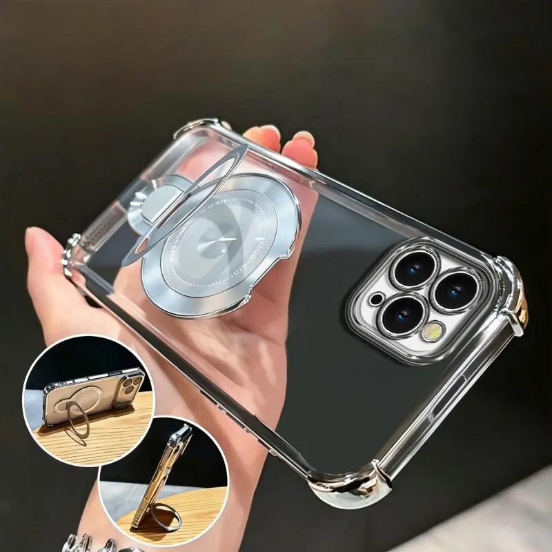 Suitable for [iPhone 11 Pro] high-end MagSafe phone case🥰Combines magnetic attachment and a stand—minimalist, sophisticated, and practical.YM99