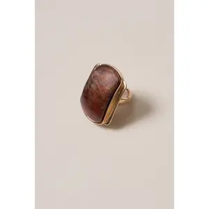 Brown Opal Frame Ring