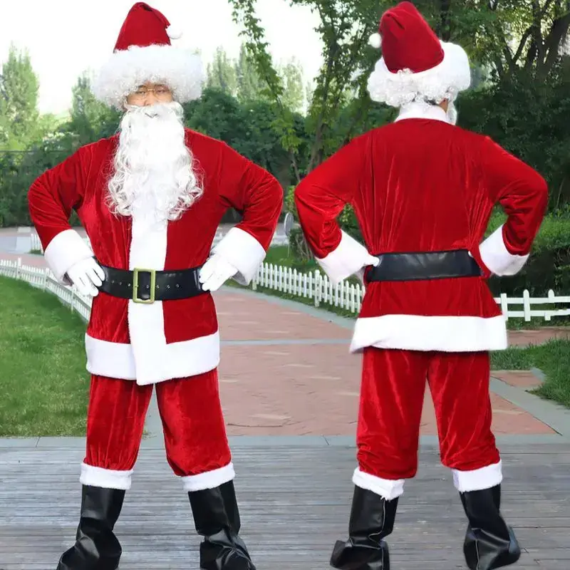 SantaClausGoldVelvetSetChristmasWarmClothingMen'sChristmasClothingAdultCharacterCosplayCostume SantaClausGoldVelvetSetChristmasWarmClothingMen'sChristmasClothingAdultCharacterCosplayCostume