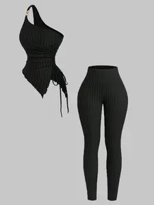 Women's Elegant Daily Commute Fitted Long Pants Set, Basic Fashionable Casual Wear, Perfect for Office and Everyday Use, Stylish Ladies' Clothing, Outfit Womenswear