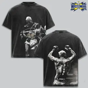 UFC Brazin Charles Oliveira Vintage Washed Cotton Graphic tee, Graphic t-shirts, oversized t Shirt – The Notorious Gift, Gift for fan