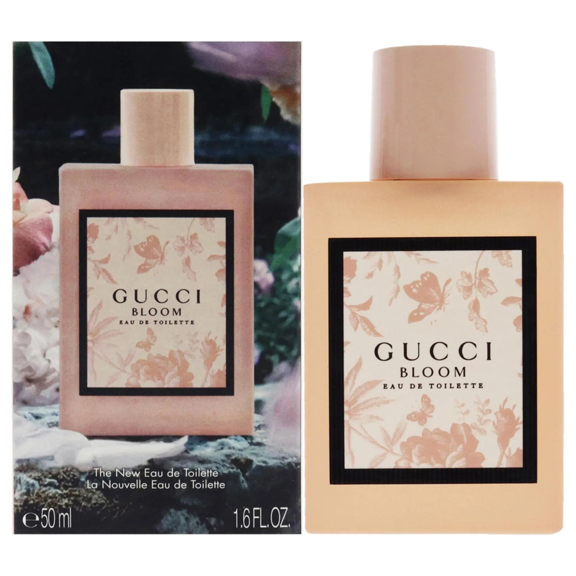 Gucci Bloom Women's Floral Motif Fragrance - 1.6oz EDT Spray, Single Bottle with Box, Ideal for Skin Application