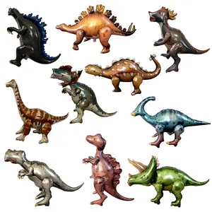 Walking Dinosaur Balloon Set – Jumbo Foil Party Decor (10-Piece Set)