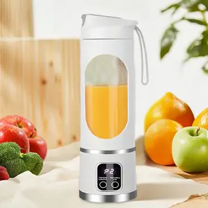 【TikTok Hot Sellers】Digital Display Electric Juicer Multifunctional Household Fruit Vegetable Blender Portable High Speed Juice Extractor