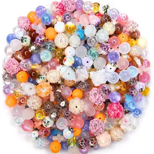 Pastel Dream Acrylic Bead Mix for DIY Jewelry - Soft Colors, Floral Details, Sparkly Finishes, 8mm-20mm, Aesthetic Crafts, Fairycore, Soft Girl Vibes