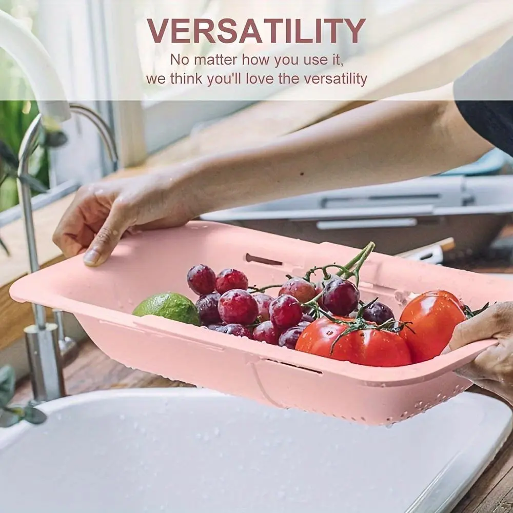 1pc Multipurpose Sink Strainer Basket Kitchen Strainer Utensils - Ideal for Washing Vegetables, Draining Pasta, and Drying Dishes - Must-Have for Every Kitchen!