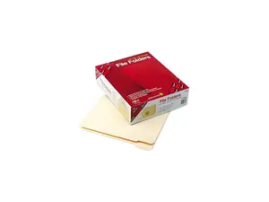 Smead 10356 File Folders, 1/5 Cut, Reinforced Top Tab, Letter, Manila, 100/Box