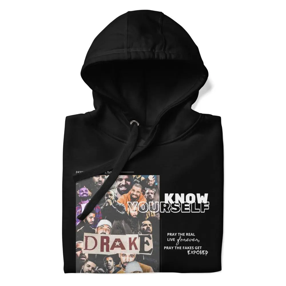Drizzy Drake Hoodie Drake Album Art Black Hoodie Champagne Papi Rapper Merchandise OVO Clothing Drake Merch Octobers Very Own Rap Hoodie Fashion Menswear