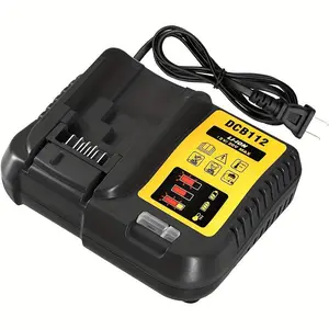 12V/20V Lithium-ion Battery Charger for Dewalt DCB206/DCB204/DCB203/DCB609/DCB124/DCB115/DCB102/DCB107 - Portable Cordless Power Tool Charger with Overcharge Protection and Multi-Battery Compatibility for Battery Charging