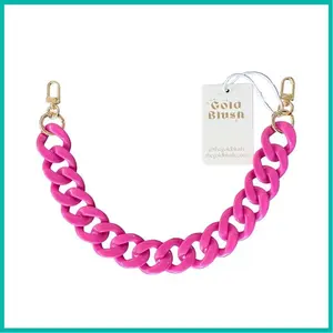 blush acrylic luxe bag chain-18 multi-use handle & decoror bag accessory