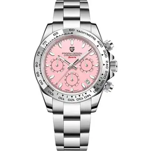 Pagani Design Classic Men's Multifunctional Chronograph Full Stainless Steel  VK63 Quartz Movement Tester 100m  Luxury Business Watch