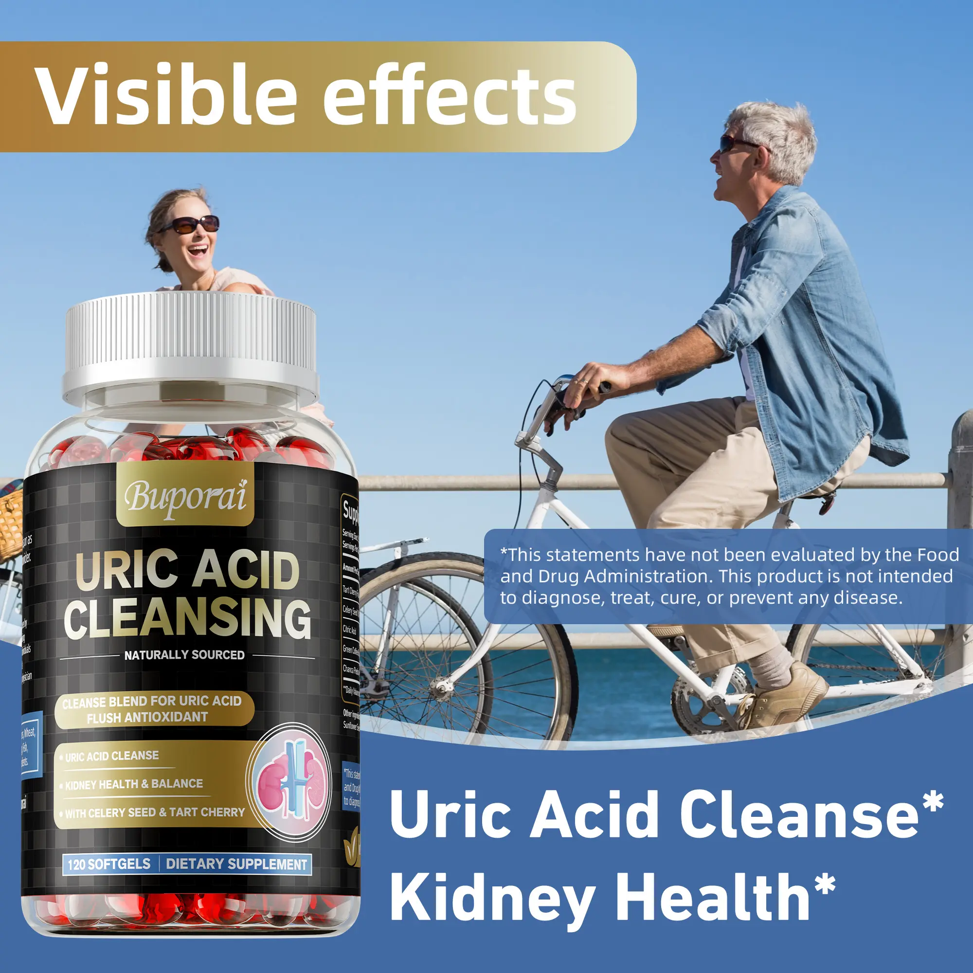 Buporai-Uric Acid Purifying Dietary Supplement Capsules