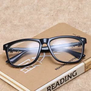Vintage Thick Frame Black Square Glasses for Men Women Retro Chunky Eyewear Trendy Hipster Eyeglasses for Daily Use Lightweight Optical Accessories