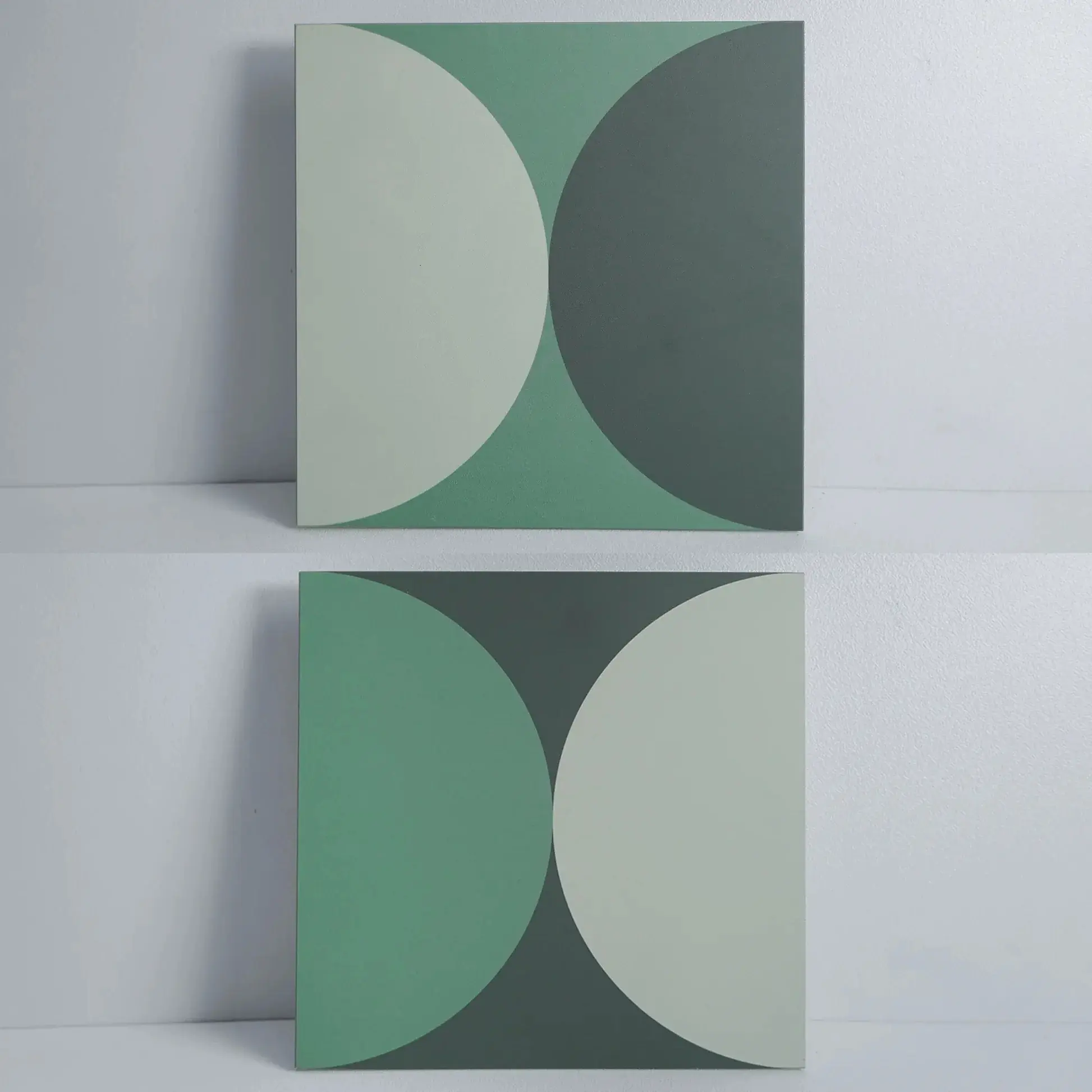 COLAMO Green Geometric Graphic Patterned DIY Peel and Stick Backsplash Tile - Waterproof, Self-Adhesive, Matte, Durable, Heat-Resistant, Renter-Friendly, No Grout, Easy Installation for Kitchen Interior Wall Decor