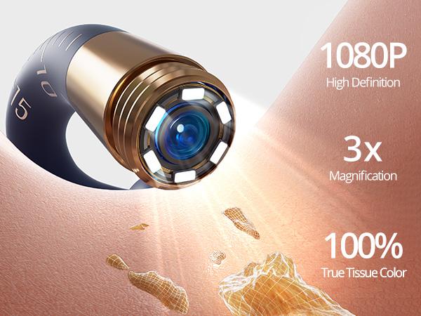 Ear Wax Removal Tool Camera, Flexible Wireless Ear Cleaner with Camera Otoscope Light, HD Painless Visual Ear Picker Tweezers Earwax Remover, Portable Safe Ear Cleaning Kit for Adults & Kids