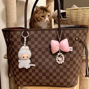 Pre-owned Louis Vuitton Damier neverfull tote bag