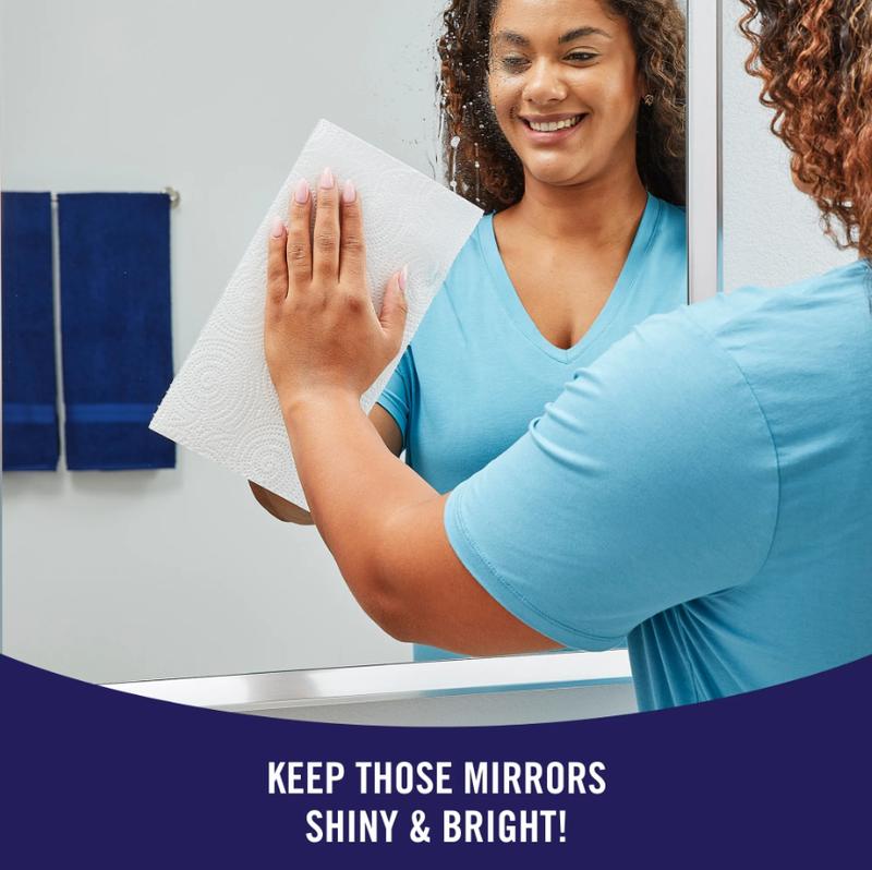 Tear-a-Square Paper Towels - 6 Double Rolls, 110 Sheets per Roll, 2-Ply, Multi-Purpose, Unscented, Toilets, Wipes, Cleaning Solutions