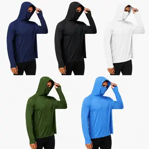 5-Piece Men's Hooded Sweatshirt Set with Face Cover Long-Sleeve Sportswear for Outdoor Fitness Comfort and Style Ideal for Versatile Outfits Activewear