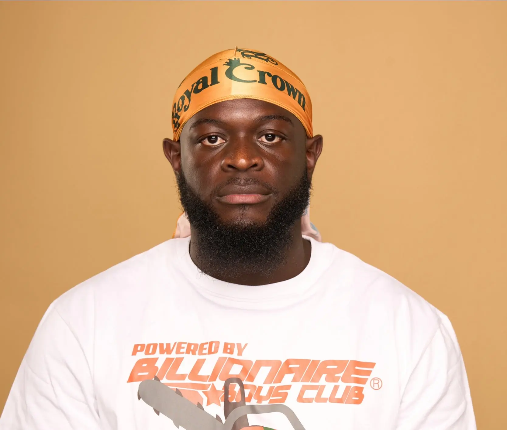 Silky Satin Durag for 360 Waves | Orange & Green