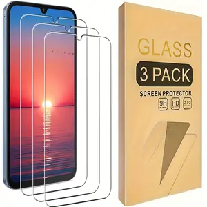 Samsung Galaxy A16 A17 5G Exclusive 3-Pack Glass Screen Protector - Anti-Scratch, Shatterproof, Shockproof, Bubble-Free HD Transparent, Suitable for Smartphone Protection, Long-Lasting Protection, Tech Enthusiasts, Device Safety, Perfect Fit
