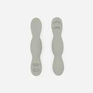 Yeah Baby Goods All You-Tensil (SET OF 2) - Desert Sage - Self-Feeding Spoon Designed by Feeding Specialist to Support Development - 4+ Months Baby Utensils