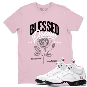 Unisex T-shirt To Match Sneakers Jordan 5 35th Anniversary - Blessed Dream. 100% Cotton for Casual Wear. Comfortable Summer Unisex T-Shirt to match Jordan Sneaker. Streetwear Style. urban outfitters
