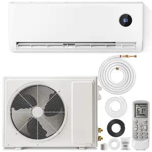Mini Split Air Conditioner, 12000 BTU Ductless Inverter AC/Heating System with Heat Pump, 19 SEER2 Energy Efficient 115V Quiet Ac Unit Up to 750 Sq.Ft with Installation Kit