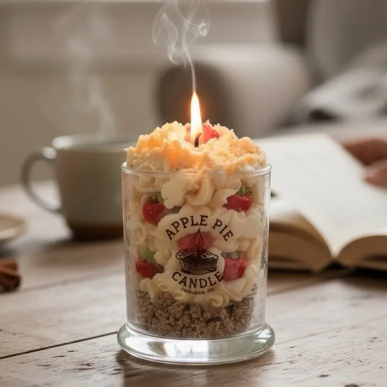 Apple Pie Candle - Perfect for Holiday - Scented Wax Candle with Apple Pie Scent Apple Pie Candle - Perfect for Holiday - Scented Wax Candle with Apple Pie Scent