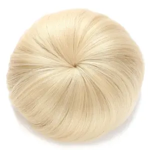 Synthetic Fiber Hair Extension Chignon Donut Bun Wig Hair (613# - Pre Bleach Blonde)