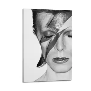 David Bowie Poster for Bedroom Aesthetic Canvas Wall Art Living Room Posters Painting Picture Print Modern Family Decor Artist Bathroom Poster