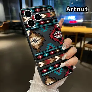 Soft Case Compatible with iPhone 17 Pro Max 16 Plus 15 14 13 12 11 Air XR E Tribal Pattern Elegance Full Coverage Lightweight Protective Cover Gift for Girl
