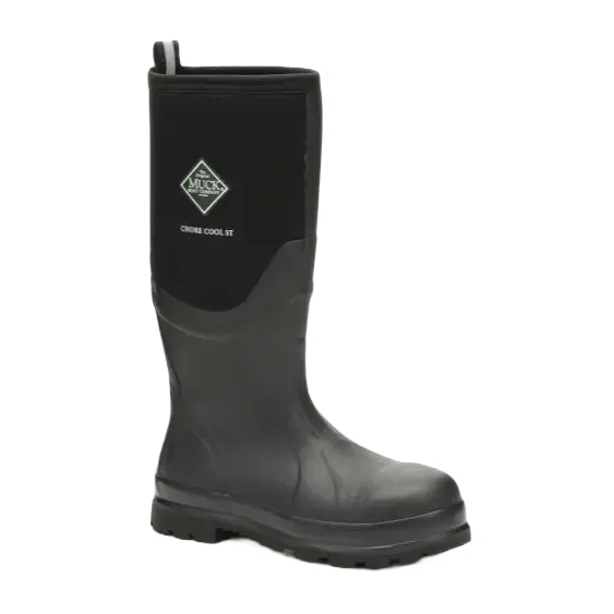 Muck® Men's Chore Cool Black Steel Toe Waterproof Boots CSCT-000