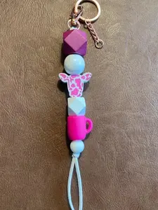 Boysenberry Cow n Coffee Keychain