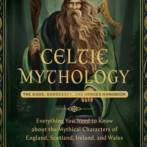 Simon & Schuster Celtic Mythology: The Gods, Goddesses, and Heroes Handbook - Hardcover Single Copy with Mythical Characters, Monsters, Candlelit Tales for Accessible Myth Exploration