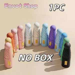 Ultra-Lightweight Umbrella Frame Pocket Size, Foldable Handsize, Rubber Coating UV Protection, Ideal for Commuting & Outdoor Use, Portable Folding Umbrella