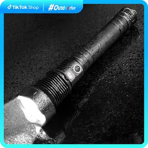Dealsforyouday LED Flashlight for Survival, 4 Modes, IP46 Waterproof, Type-C Rechargeable, Zoomable & Focusable Aluminum Alloy Flashlight, Ideal for Emergency, Camping, Hiking & Outdoor Activities Portable Lighting, Survival Supplies